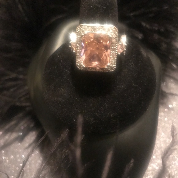 Psiroy Pink Stone & Silver Color Ring - Picture 5 of 7